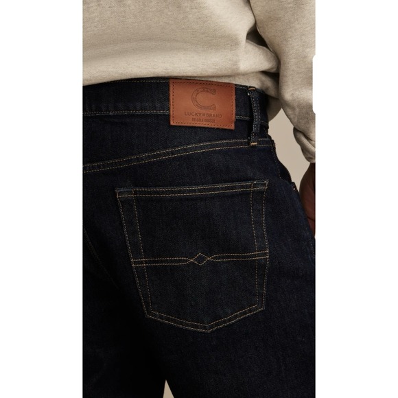 Lucky Brand Cole Hauser Made in USA Athletic Straight Men's Jeans W38 L32 Rinse - Picture 12 of 16